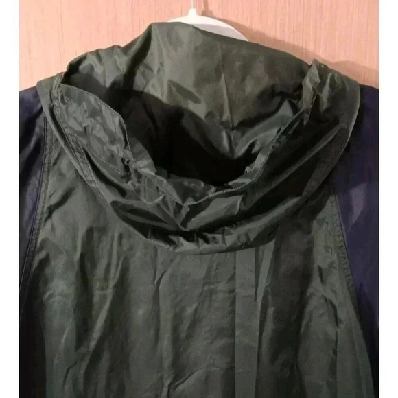 Jansport Vtg 90s Sz Large Nylon Color Block Stow-Away Pocket Windbreaker Hooded - Picture 7 of 10